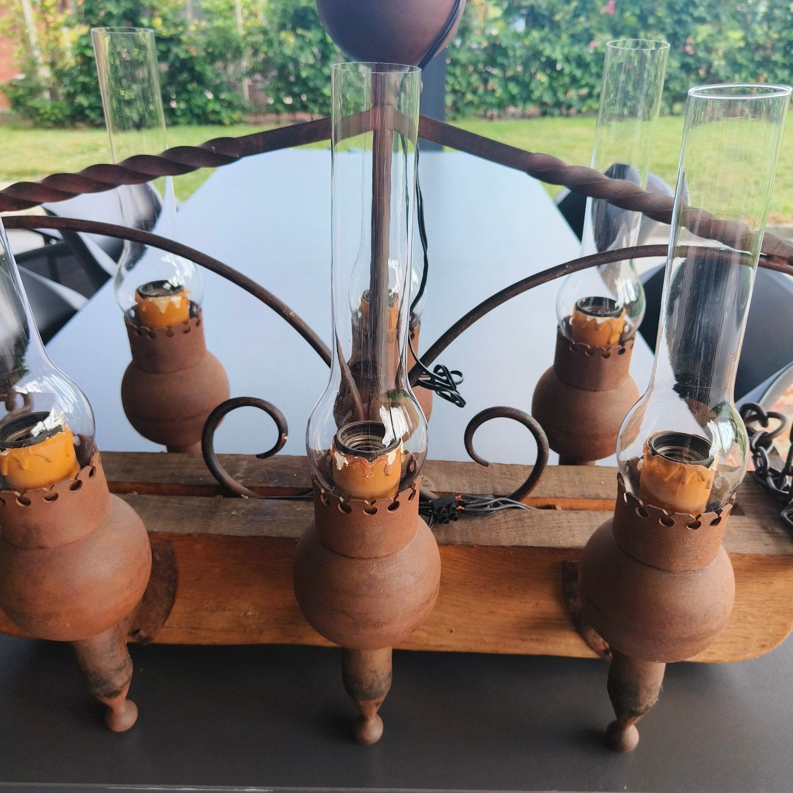 Robuuste originele luster, Antiek en Kunst, Antiek | Verlichting, Ophalen
