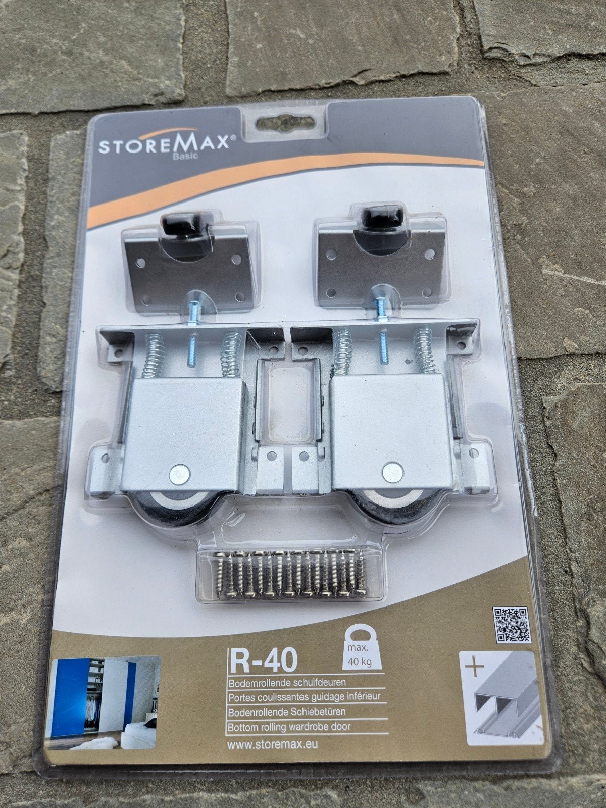 Storemax R 40 wielset voor schuifdeuren, Ophalen, Nieuw