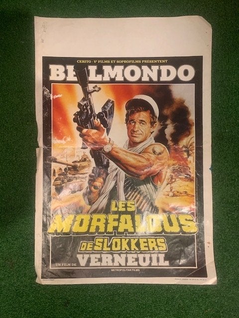 Poster Fim Belmondo, Deurposter of groter, Ophalen of Verzenden, Film en Tv, Rechthoekig Staand
