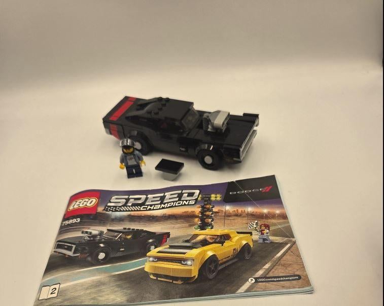 Lego Speed Champions 75893 1970 Dodge Charger R/T, Ophalen of Verzenden, Zo goed als nieuw, Complete set, Lego