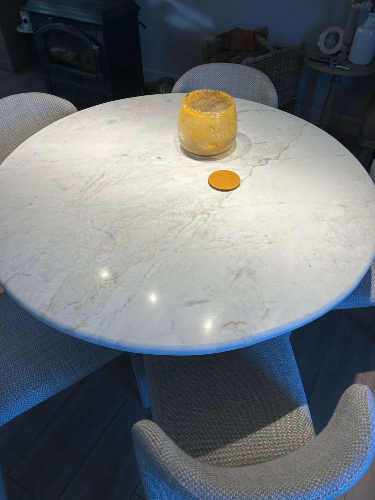 Marmeren eettafel, Ophalen, Zo goed als nieuw