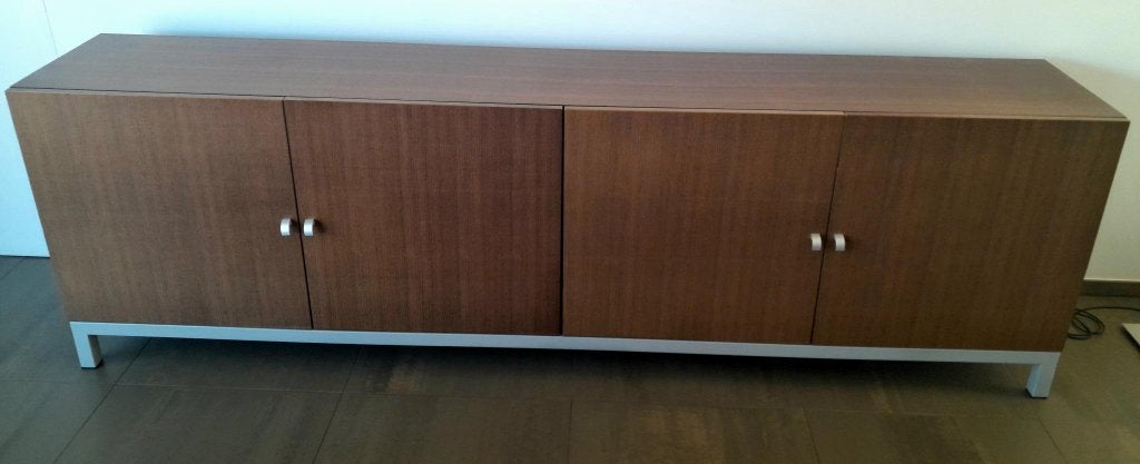 Strak Juventa Design Dressoir – Mahoniehout, Ophalen, Met deur(en), Zo goed als nieuw, 200 cm of meer
