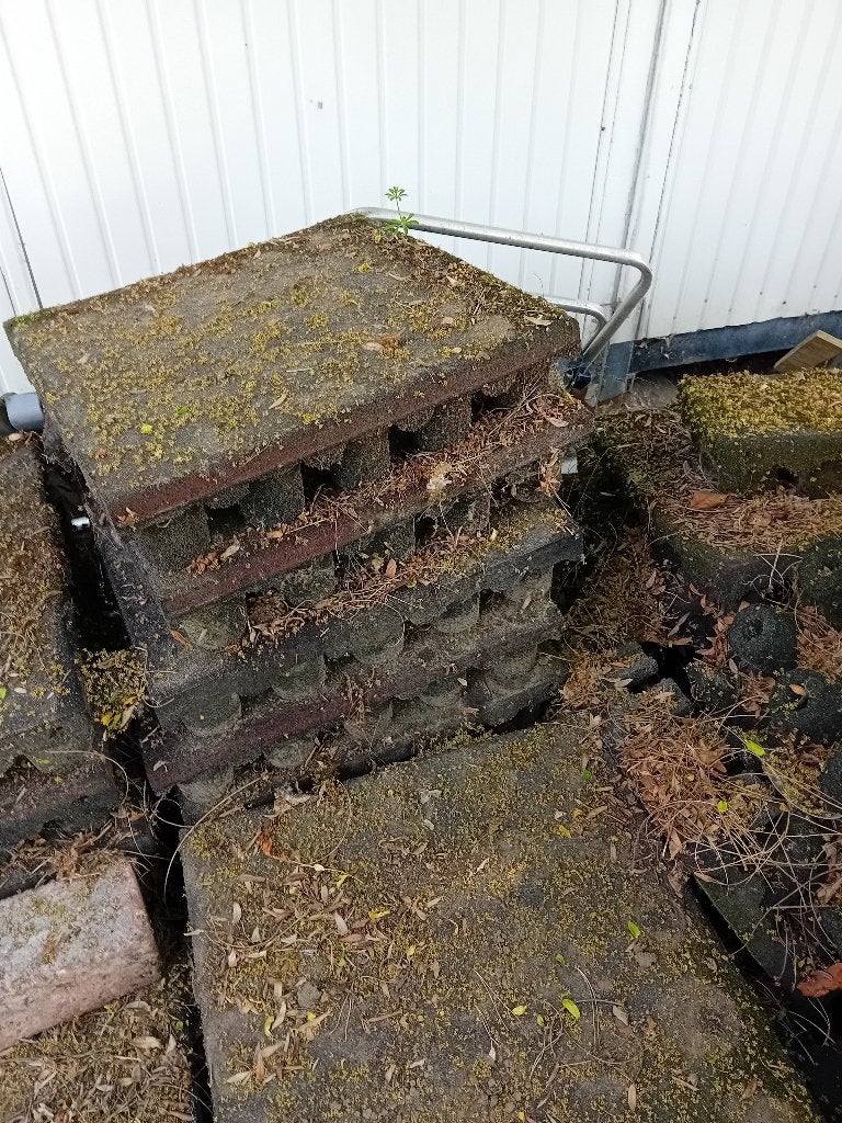Rubberen tegels bescherming speeltoestel, Ophalen, Gebruikt, Rubber, Overige typen