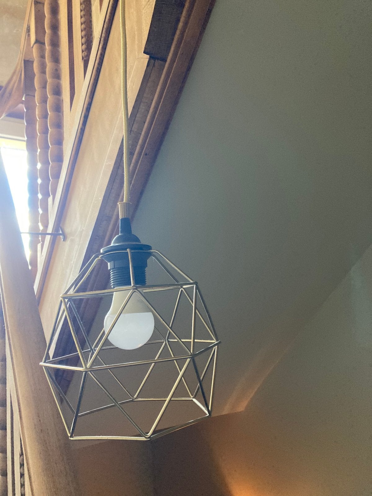 Hanglamp Ikea goudkleurig, Huis en Inrichting, Ophalen, Zo goed als nieuw