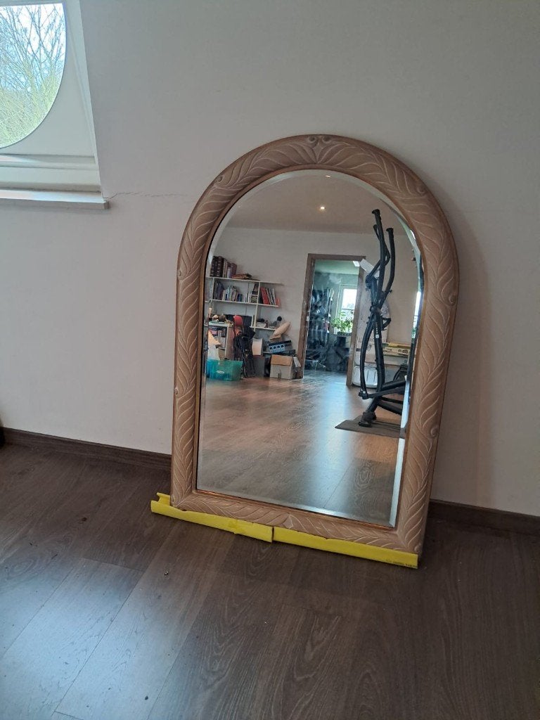 miroir mural, Maison & Meubles, Comme neuf, Enlèvement, 100 à 150 cm, 75 à 100 cm