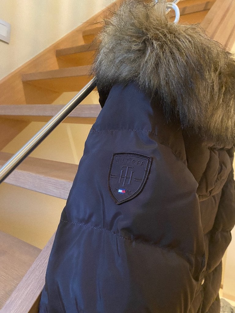 Winter damesjas Tommy Hilfiger, Ophalen, Tommy hilfiger, Bruin, Maat 42/44 (L)