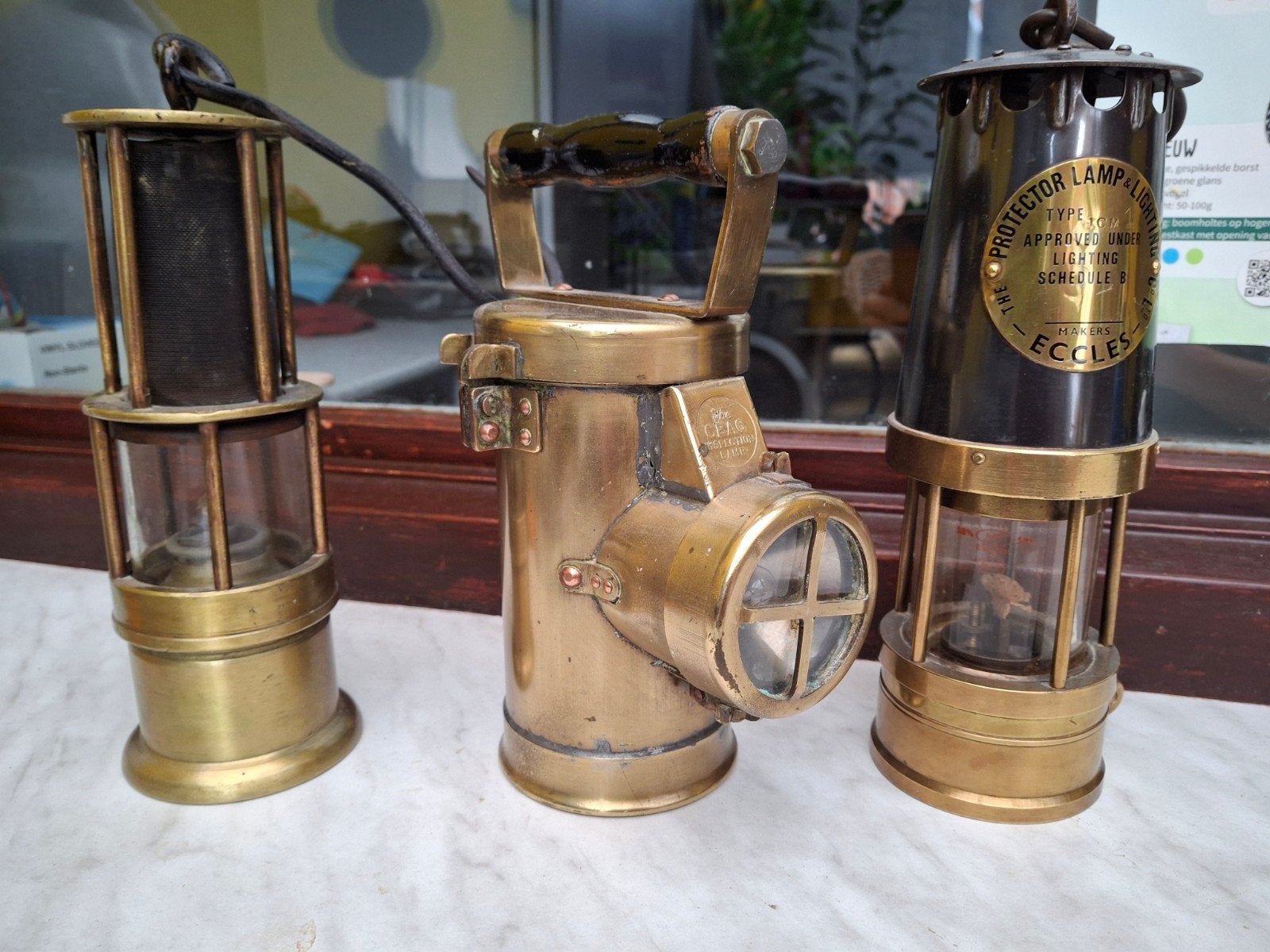 3 lampes pour mineurs, Antiquités & Art, Enlèvement ou Envoi