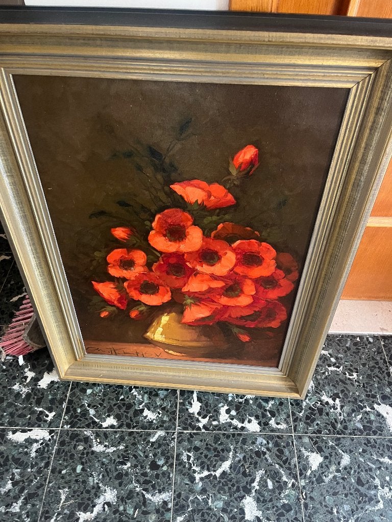Schilderij, Antiek en Kunst, Kunst | Schilderijen | Klassiek, Overige stijlen, Doek, Olieverf, Ophalen
