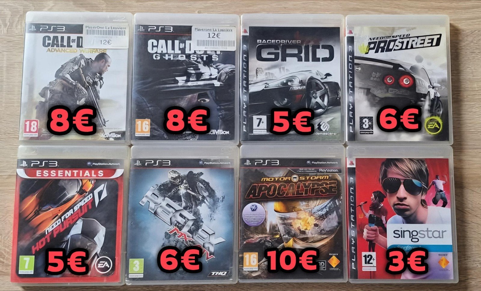 Jeux PS3, Enlèvement ou Envoi