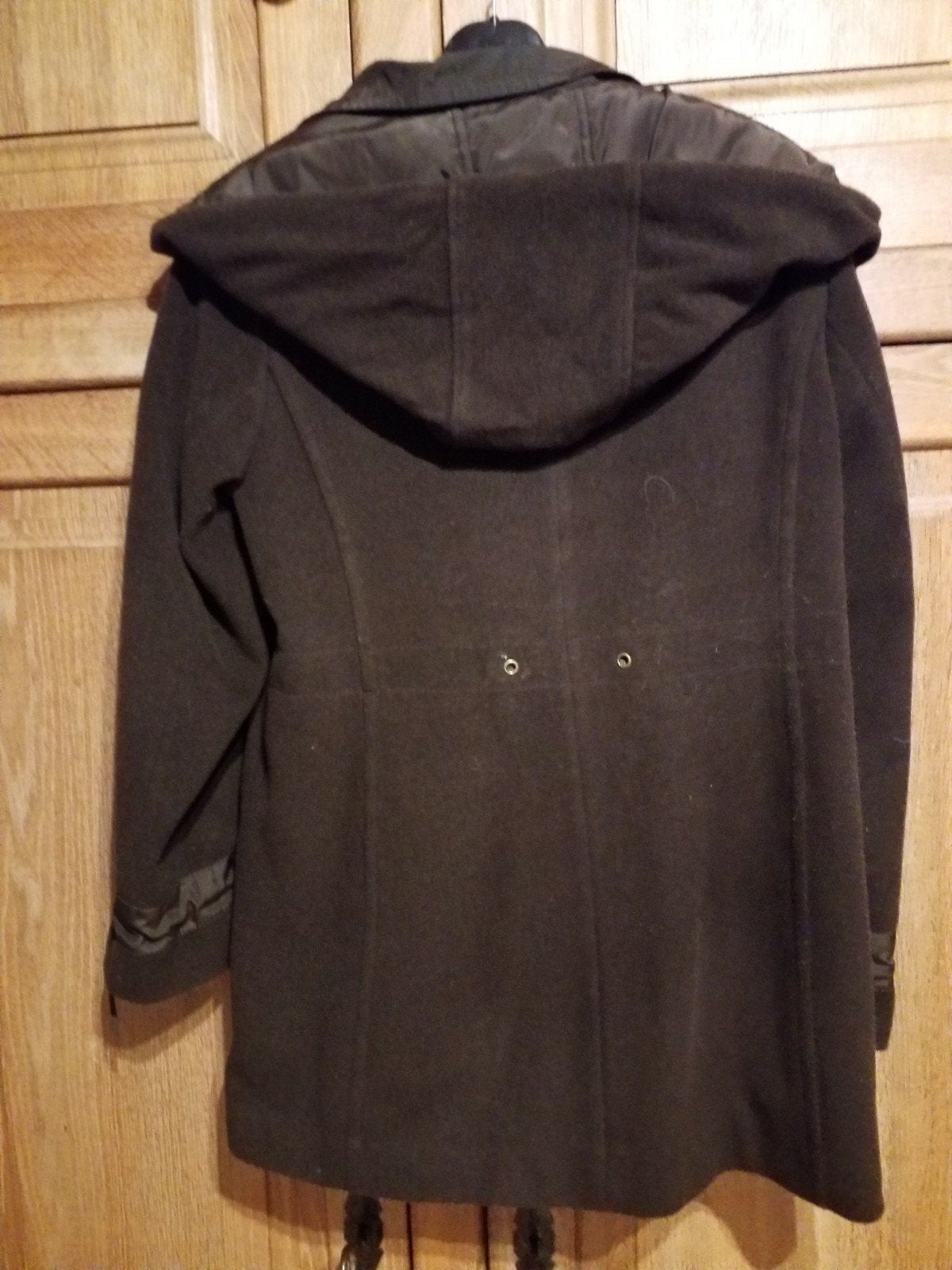 Jas van duffelcoat-materiaal, Ophalen, Bruin, Maat 42/44 (L), Jasje