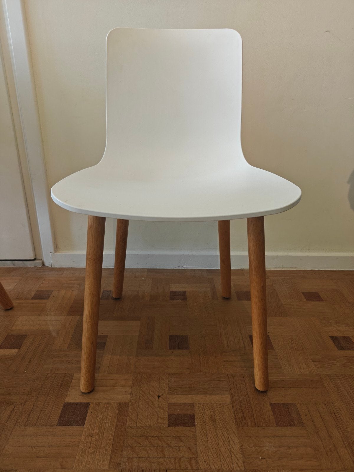 Set 6 originele Vitra HAL Wood stoelen – Jasper Morrison, Bois, Modern / Contemporary, Enlèvement, Blanc