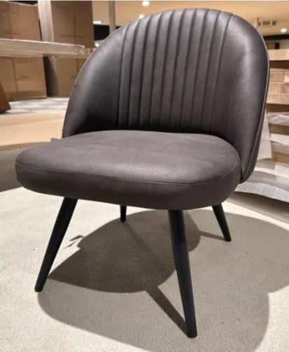 Nieuwe fauteuil Microvezel antraciet, Ophalen, Eenpersoons, Nieuw, 75 tot 100 cm