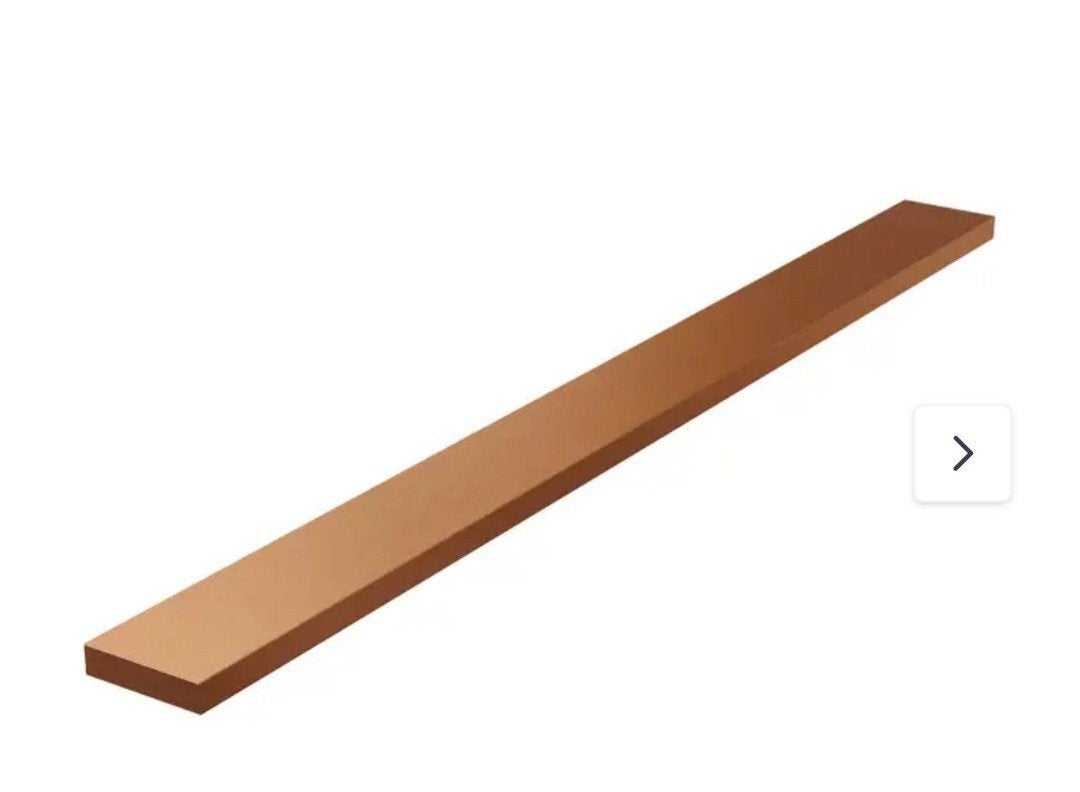Brauer douchegootrooster 90x7 geborsteld koper, Ophalen, Nieuw, Koper, Douche