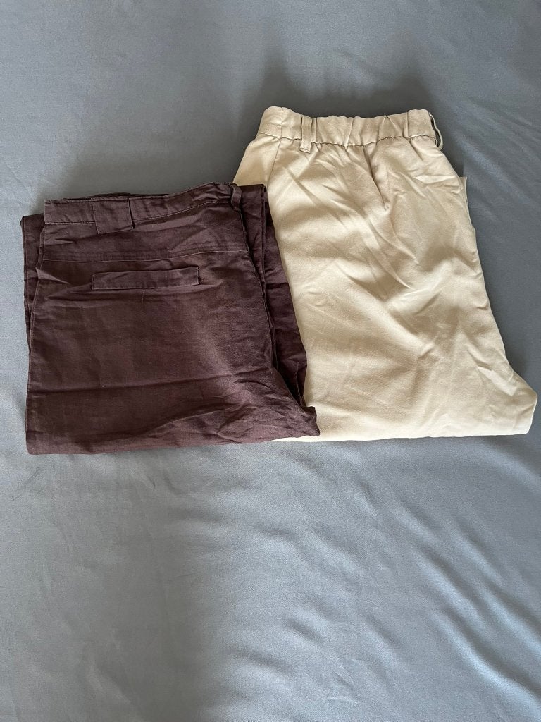 Ensemble de pantalons amples et aérés pour femmes, Enlèvement ou Envoi, Porté, Taille 42/44 (L)