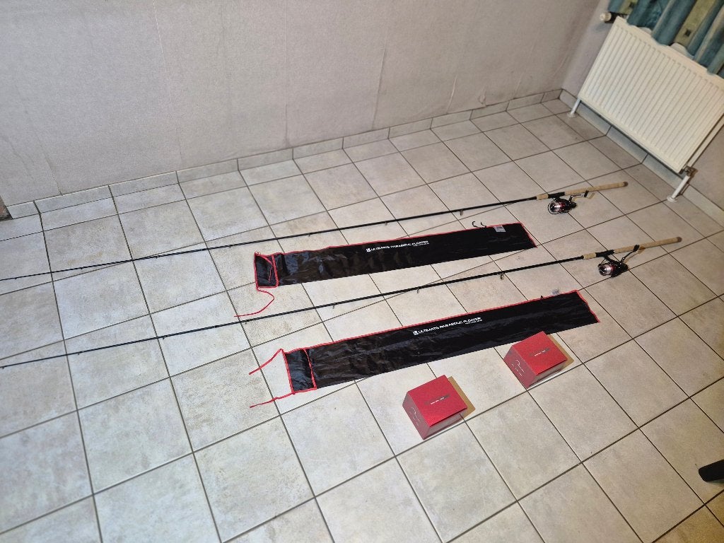 2x Parabolic Floater + Molens12ft 3.60 meter 1.5 lb 40-70 gr, Ophalen, Zo goed als nieuw, Werphengel