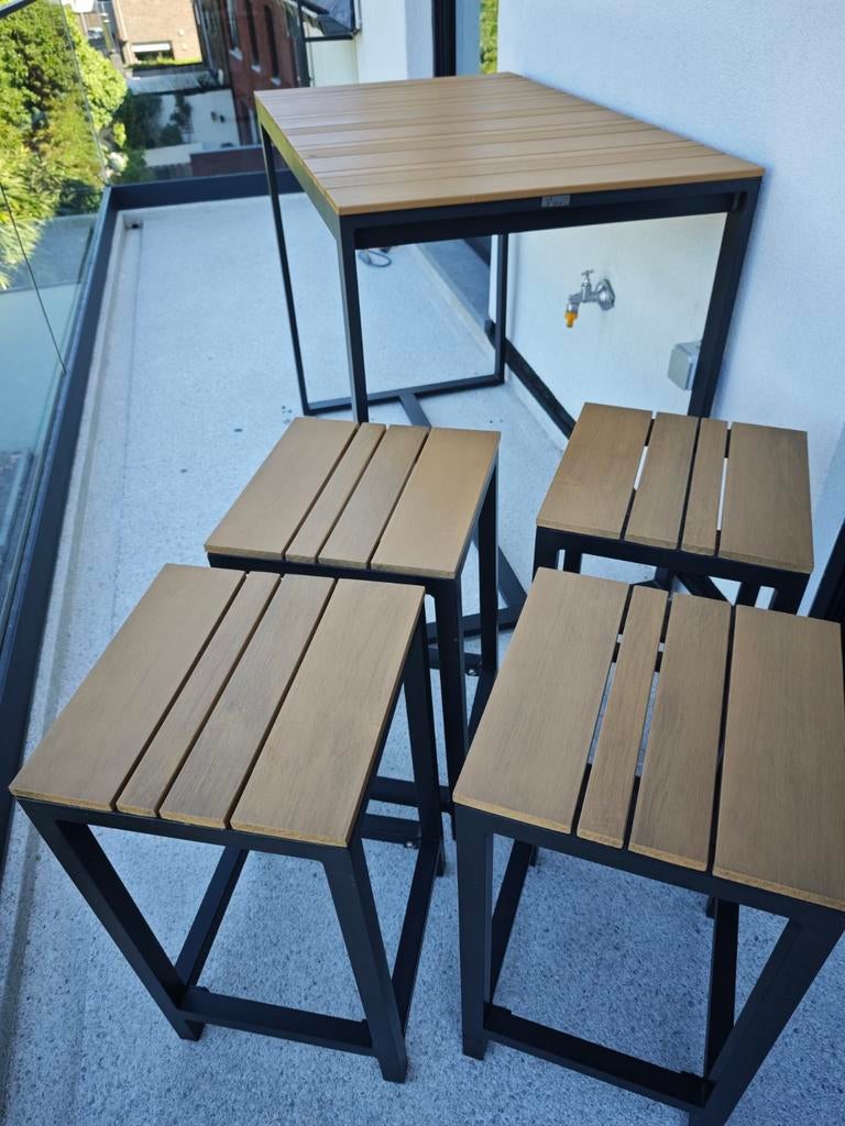 Terras barset - halfhoog, Ophalen, Aluminium