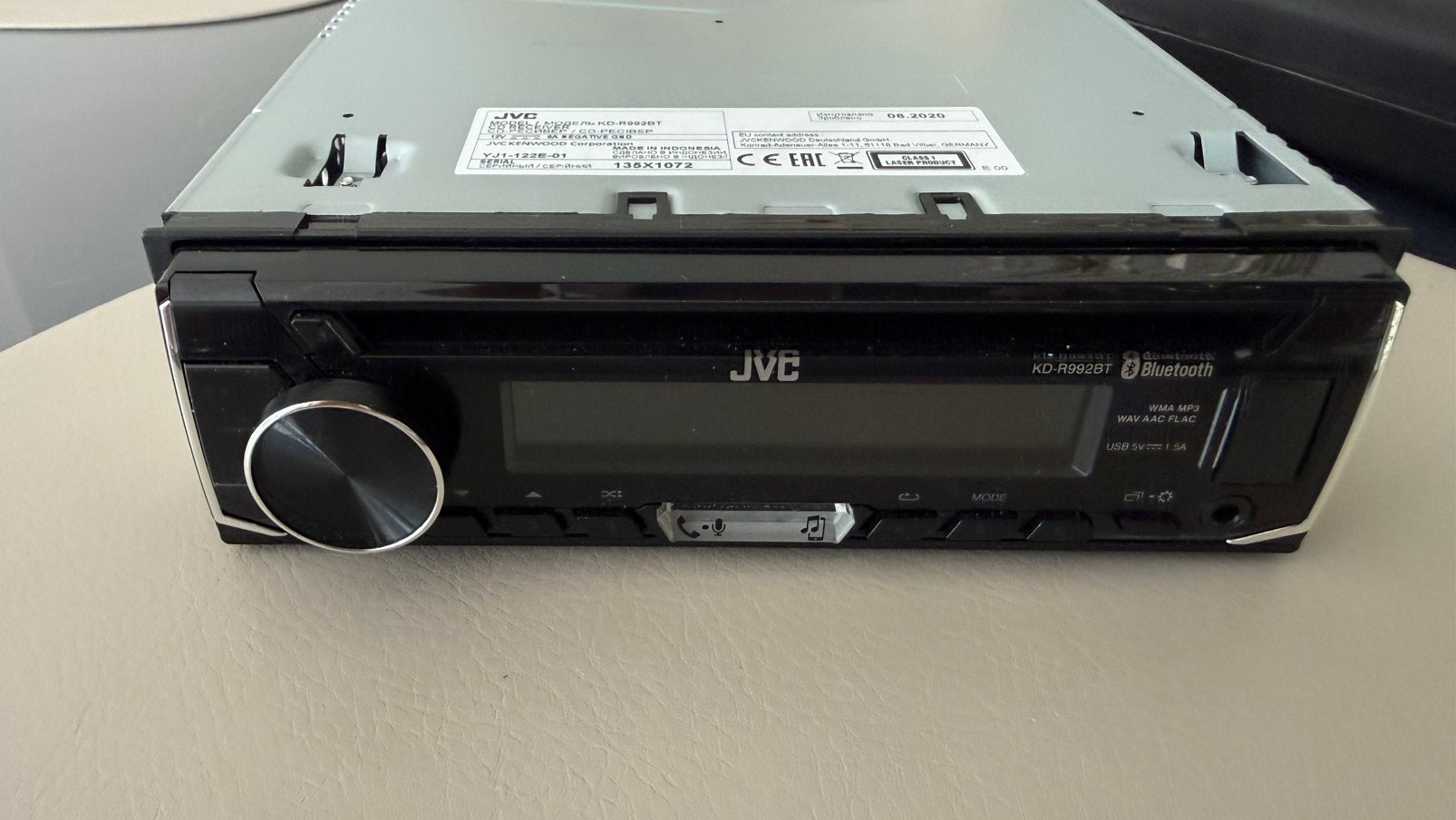 Autoradio Bluetooth JVC KD-992BT Comme neuf, Enlèvement ou Envoi, Comme neuf