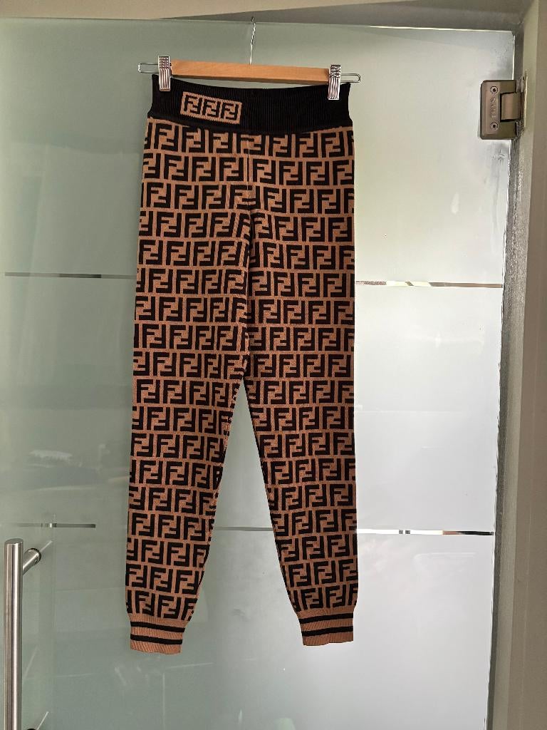 Leggings - Marron et noir, Legging, Enlèvement ou Envoi, Fendi, Comme neuf