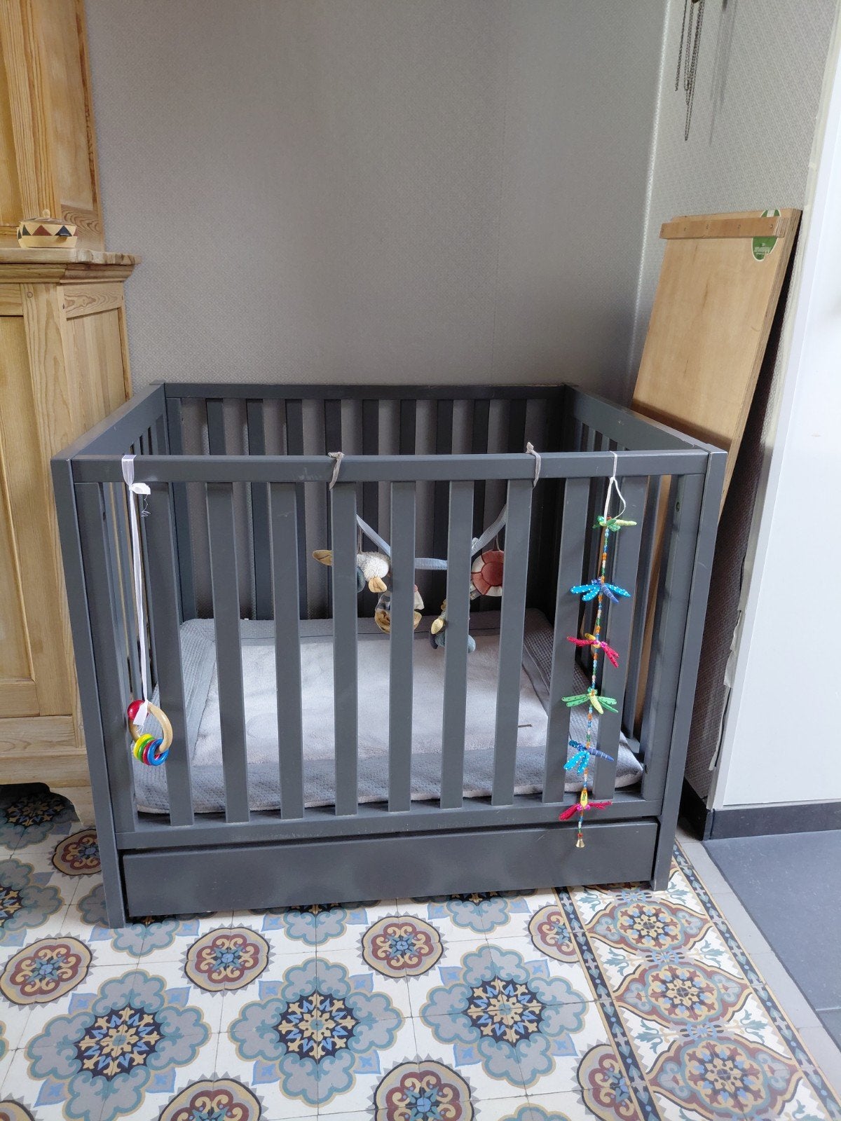 Babybox, Enlèvement, Utilisé, Rectangulaire, Réglable en hauteur