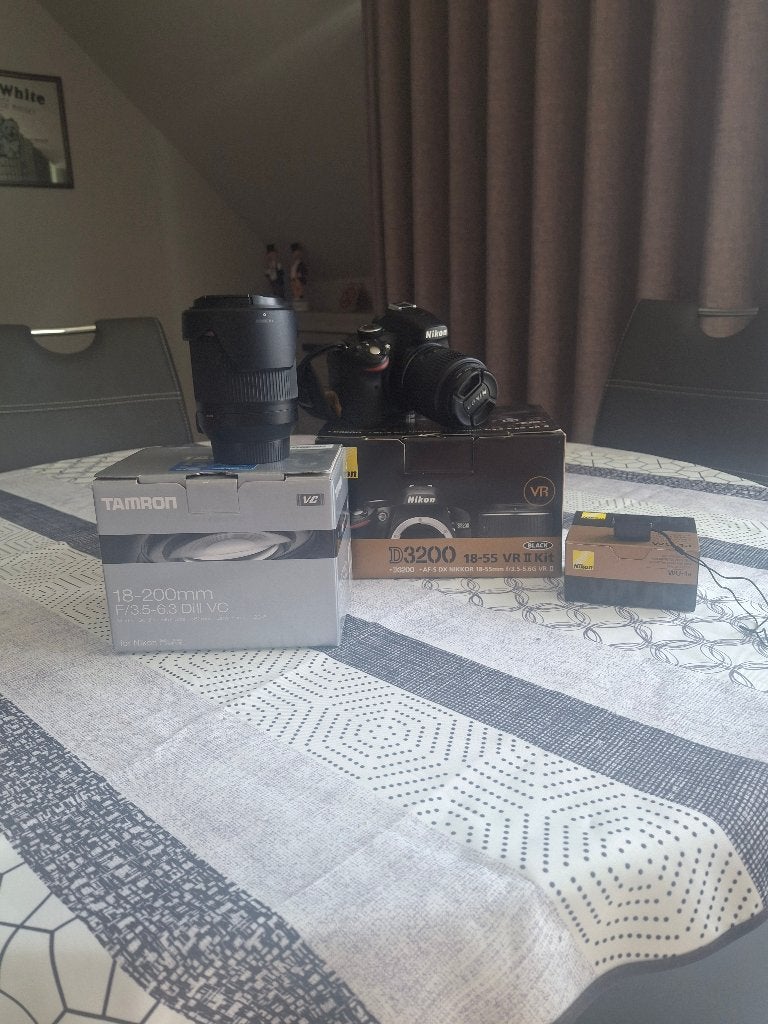 Nikon d3200, Audio, Tv en Foto, Ophalen, Zo goed als nieuw, Lensdop, Nikon