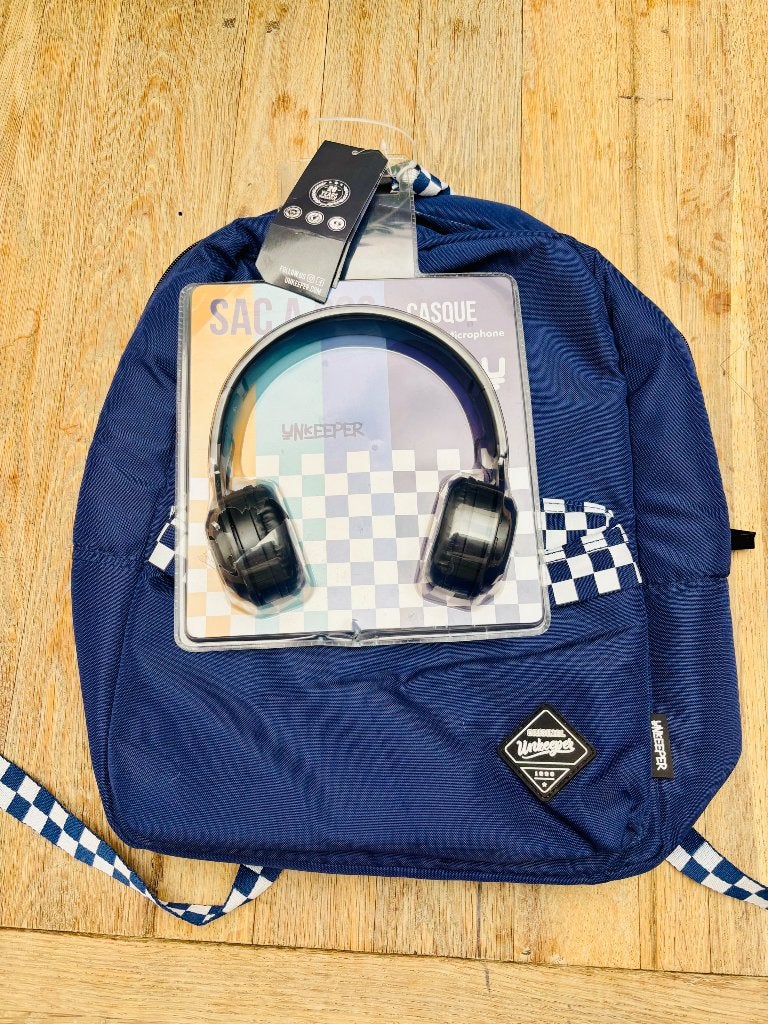Sac à dos / cartable avec casque, Enlèvement ou Envoi, Neuf, Sac à dos