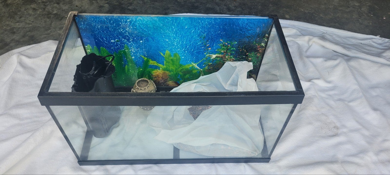 Aquarium 60Lx30Bx37H Klaar voor gebruik!!, Dieren en Toebehoren, Ophalen