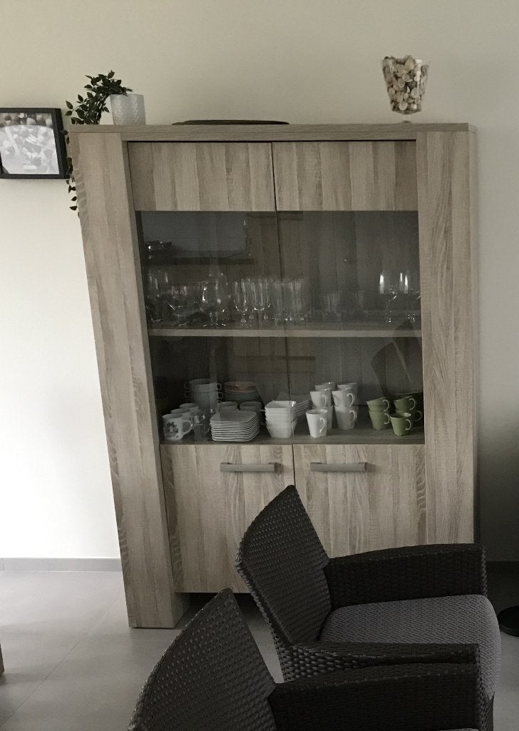 Barkast, Ophalen, Gebruikt, Glas, Met deur(en)
