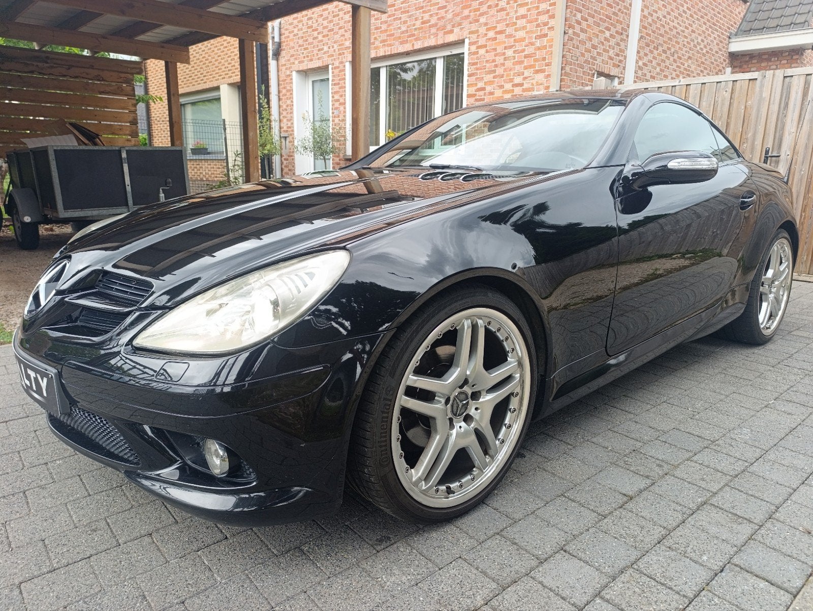 Mercedes SLK | Automaat | Designo Edition | AMG LOOk, Auto's, Automaat, Cabriolet, Zwart, 2 deurs