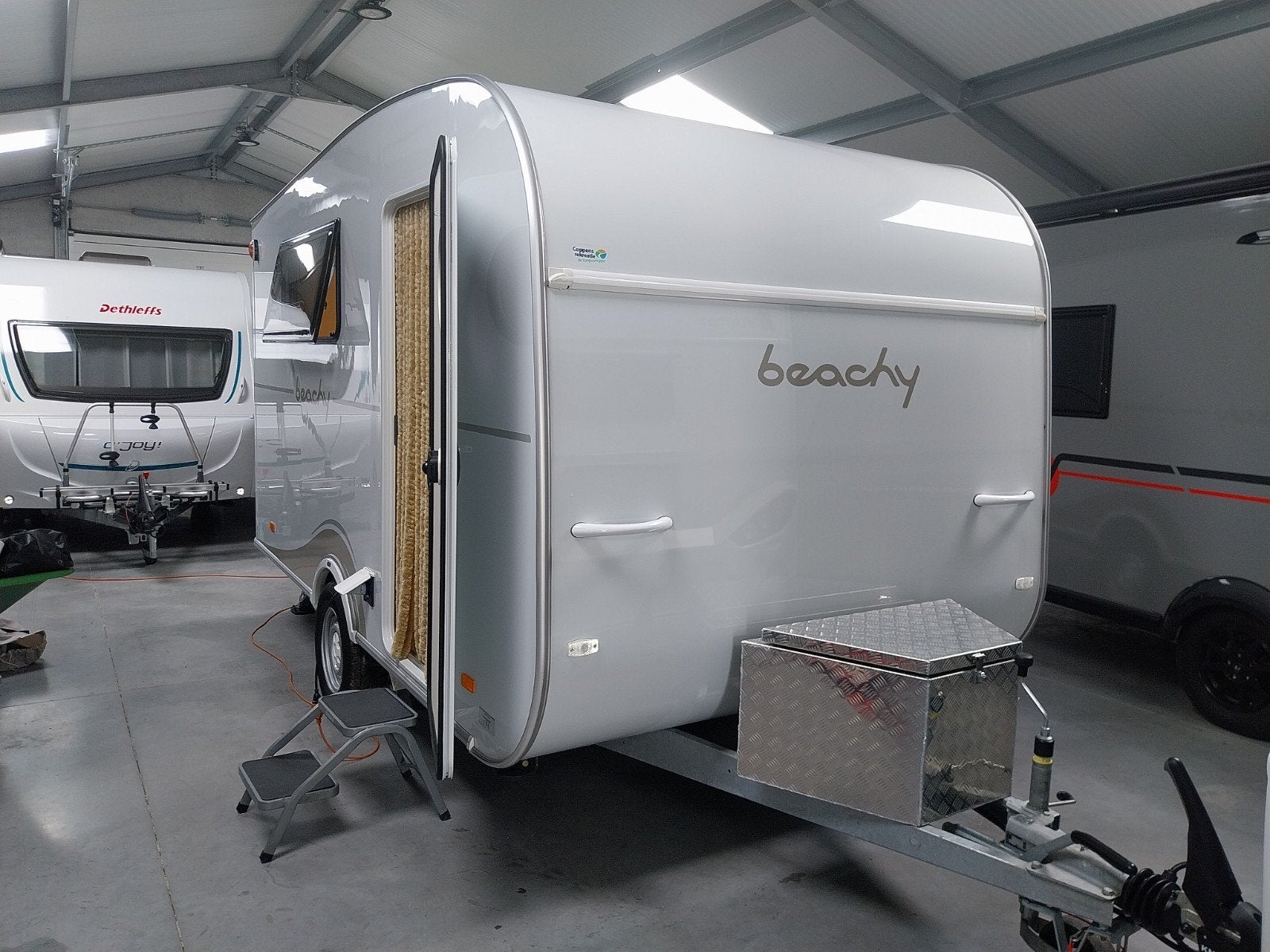Hobby Beachy 420, Caravans en Kamperen, Hobby, Bedrijf, Treinzit, Luifel