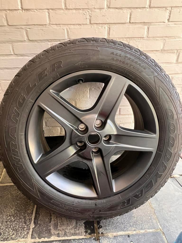 Defender L633 wielenset, Auto-onderdelen, Banden en Velgen, Ophalen, Gebruikt, 255 mm, Banden en Velgen