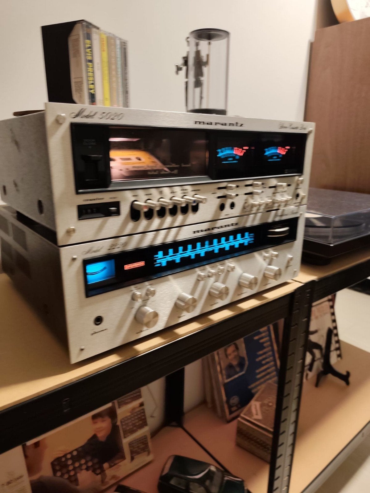 Marantz versterker en cassettedeck, TV, Hi-fi & Vidéo, Amplificateurs & Ampli-syntoniseurs, Enlèvement, Marantz