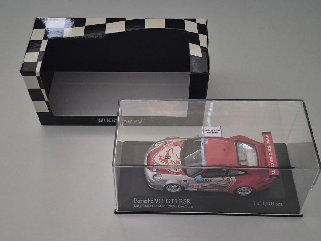 Minichamps 1/43 Porsche 911 GT3 RSR 400 076444, Ophalen of Verzenden, Zo goed als nieuw, Auto, MiniChamps