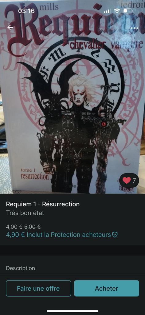Requiem Tome 1 - Neuf état impeccable, Livres, Une BD, Enlèvement ou Envoi, Neuf