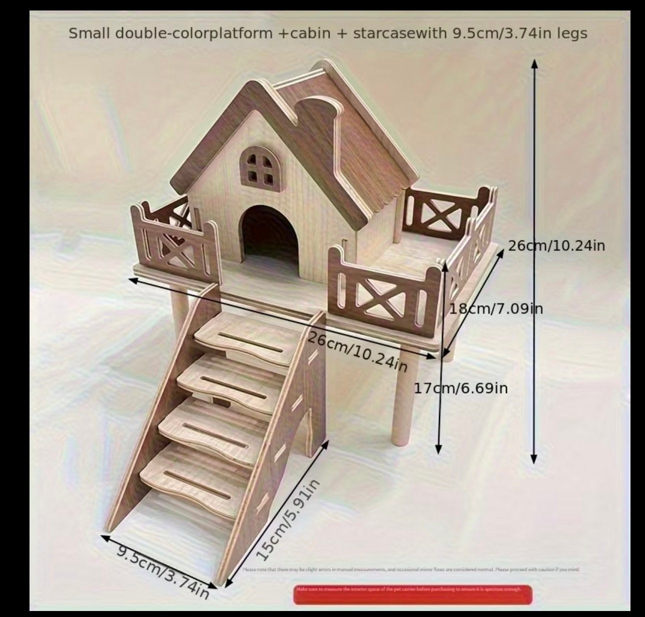Platform met huisje1, Verzamelen, Poppenhuizen en Toebehoren, Ophalen of Verzenden, Zo goed als nieuw