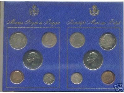 België: Jaarset 1975 FR + VL (10 munten), Postzegels en Munten, Verzenden, Setje