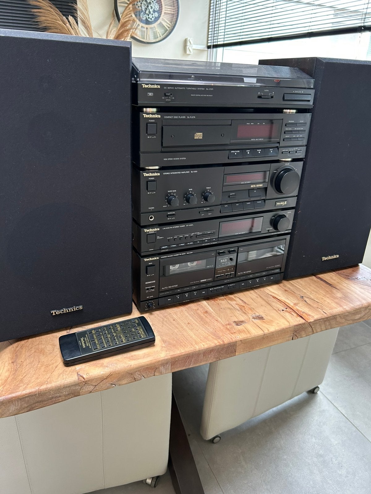 Technics Vintage Stereo-installatie – Compleet & Werkend, Enlèvement, Comme neuf, Deck cassettes ou Lecteur-enregistreur de cassettes