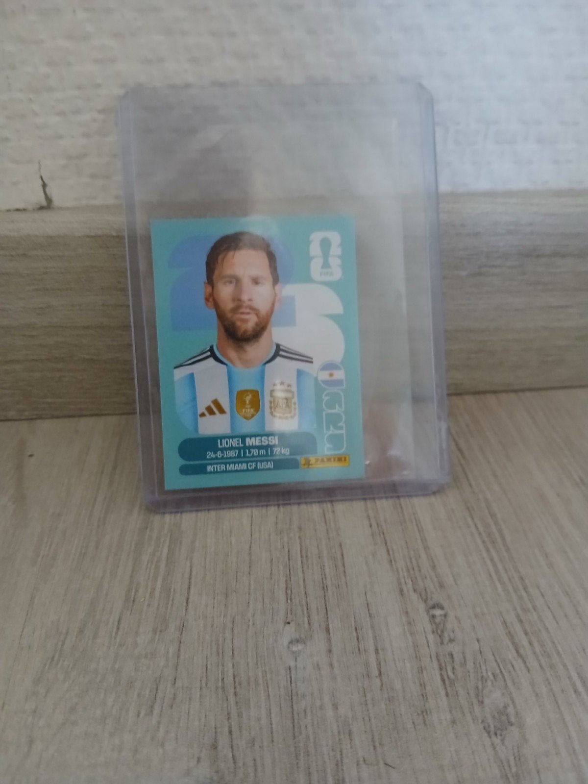 Panini WK 2026 sticker Lionel Messi - ARG 17, Ophalen of Verzenden, Zo goed als nieuw, Poster, Plaatje of Sticker