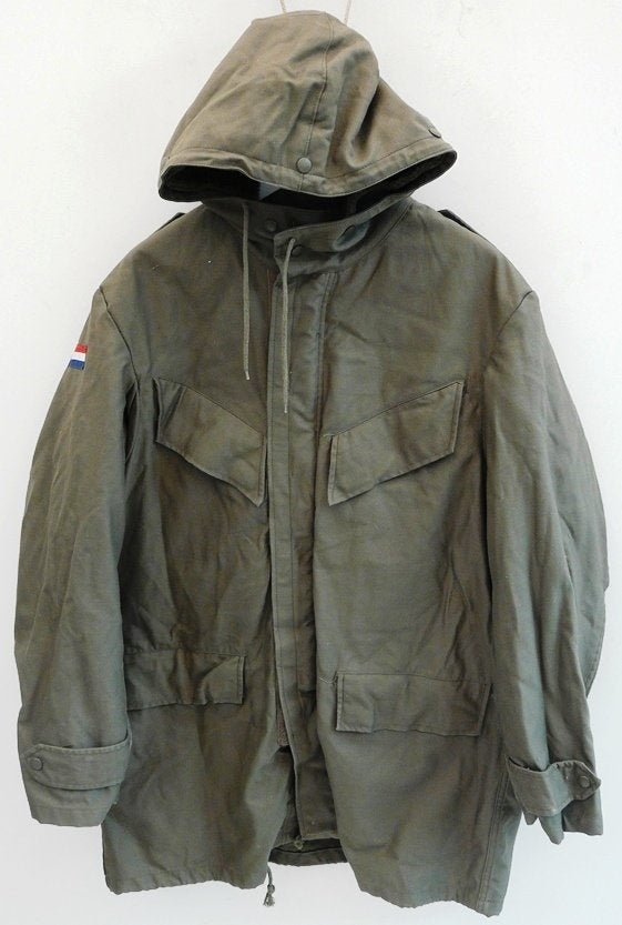 Jas, Parka, Uniform, Buiten, KLu, maat: 52, 1980s.(Nr.1), Verzamelen, Ophalen of Verzenden, Luchtmacht, Kleding of Schoenen