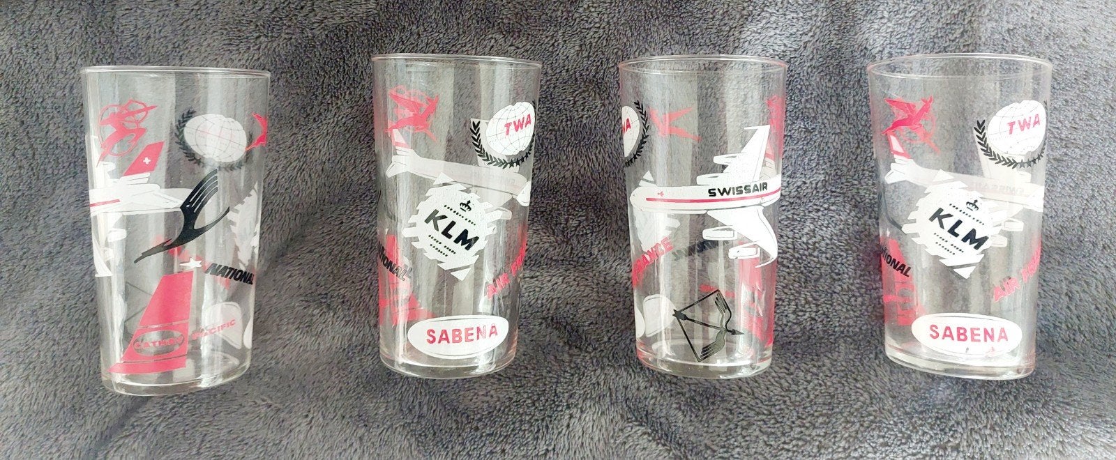 4 verres de Sabena, Collections, Enlèvement ou Envoi