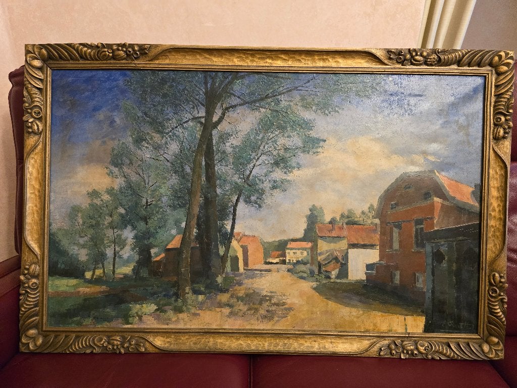 Peinture rue de village, Enlèvement