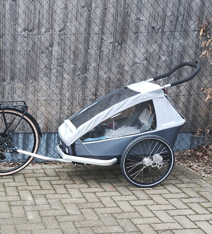 Croozer Kids Keeke 1 Stone fietskar, 20 à 40 kg, Enlèvement, Utilisé, Remorque pour enfant