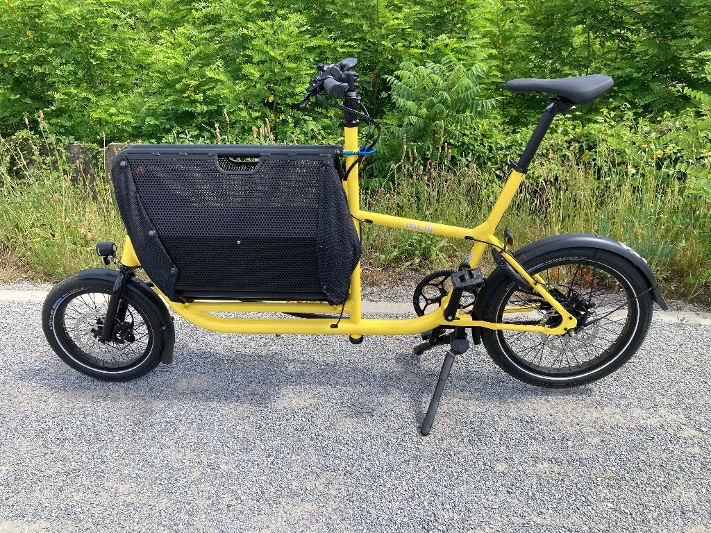 Muli bakfiets met plooibare bak, Zo goed als nieuw, 2 kinderen, Schijfrem, Ophalen