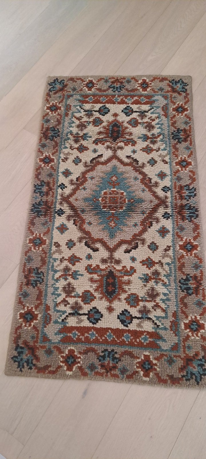 3 identieke smyrna tapijten, Ophalen, Gebruikt, 100 tot 150 cm, Groen