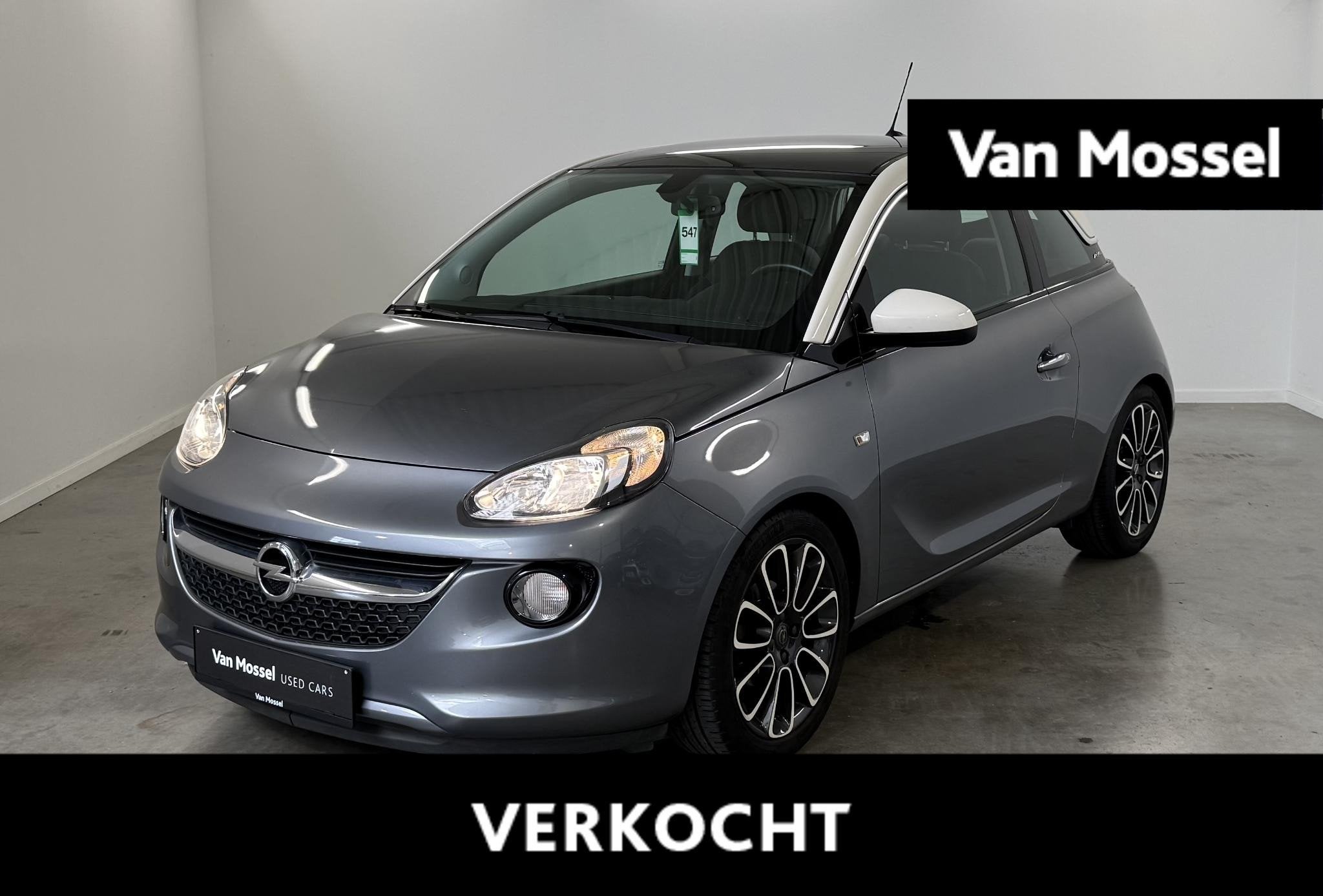 Opel Adam 1.2 51kW Adam, Auto's, Voorwielaandrijving, 4 zetels, Gebruikt, Zwart
