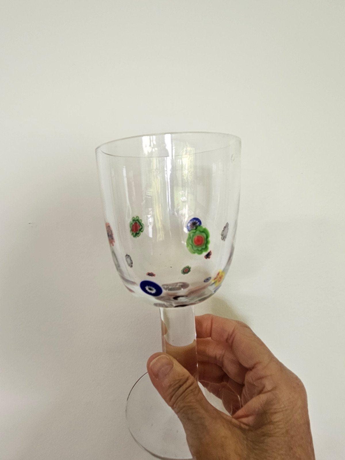 Leonardo millefiori wijnglas, Verzamelen, Ophalen of Verzenden