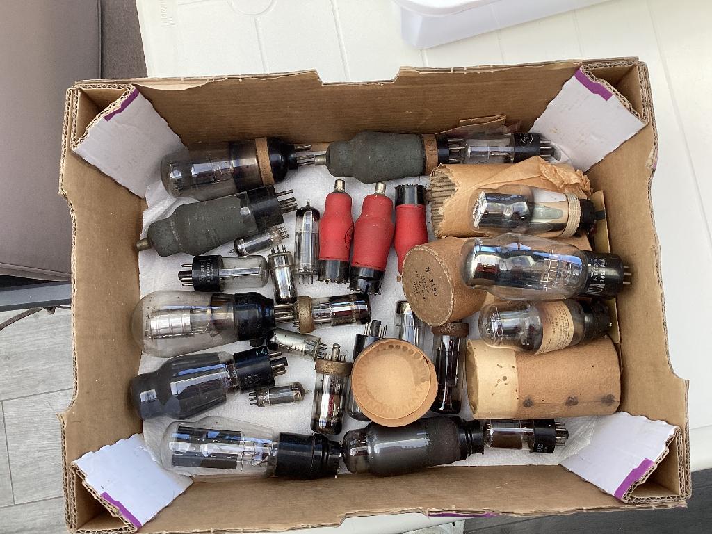 Vintage lampen voor radio ,tv of versterkers, Ophalen, Gebruikt, Overige typen
