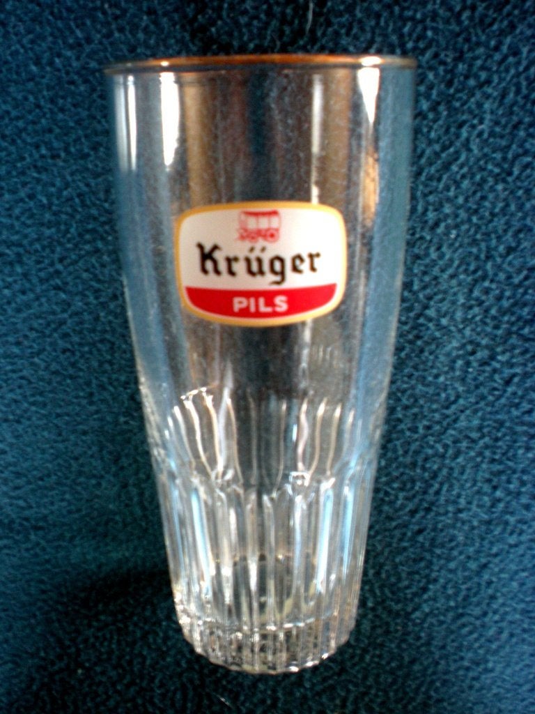 KRÜGER Pils, Verzamelen, Ophalen of Verzenden, Zo goed als nieuw, Glas of Glazen