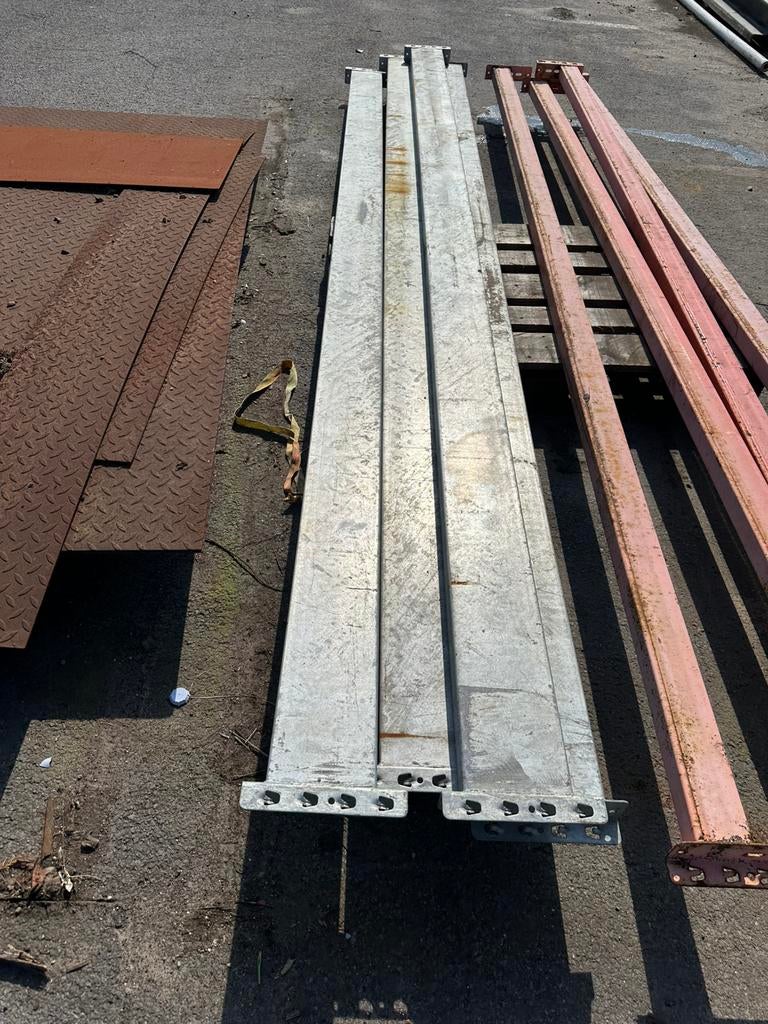Liggers voor palletstelling, 3,60m lang. VAMM RACK, Doe-het-zelf en Bouw, Metalen, Ophalen, Gebruikt