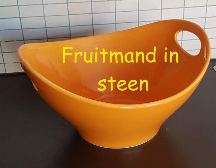 Fruitschaal serveerschaal aardewerk nieuw, Nieuw, Ophalen of Verzenden, Schaal of Schalen, Effen