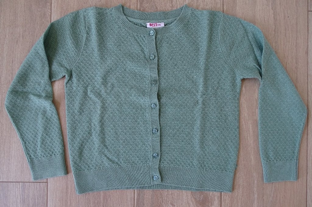 Muntgroene cardigan JBC maat 128, Enfants & Bébés, Vêtements enfant | Taille 128, Enlèvement ou Envoi, Pull ou Veste, JBC, Utilisé